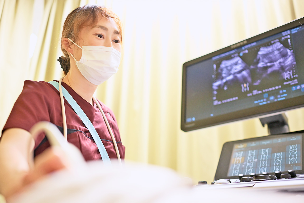 臨床検査技師による腹部エコー