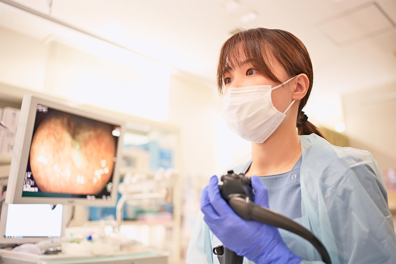 王医師による内視鏡検査