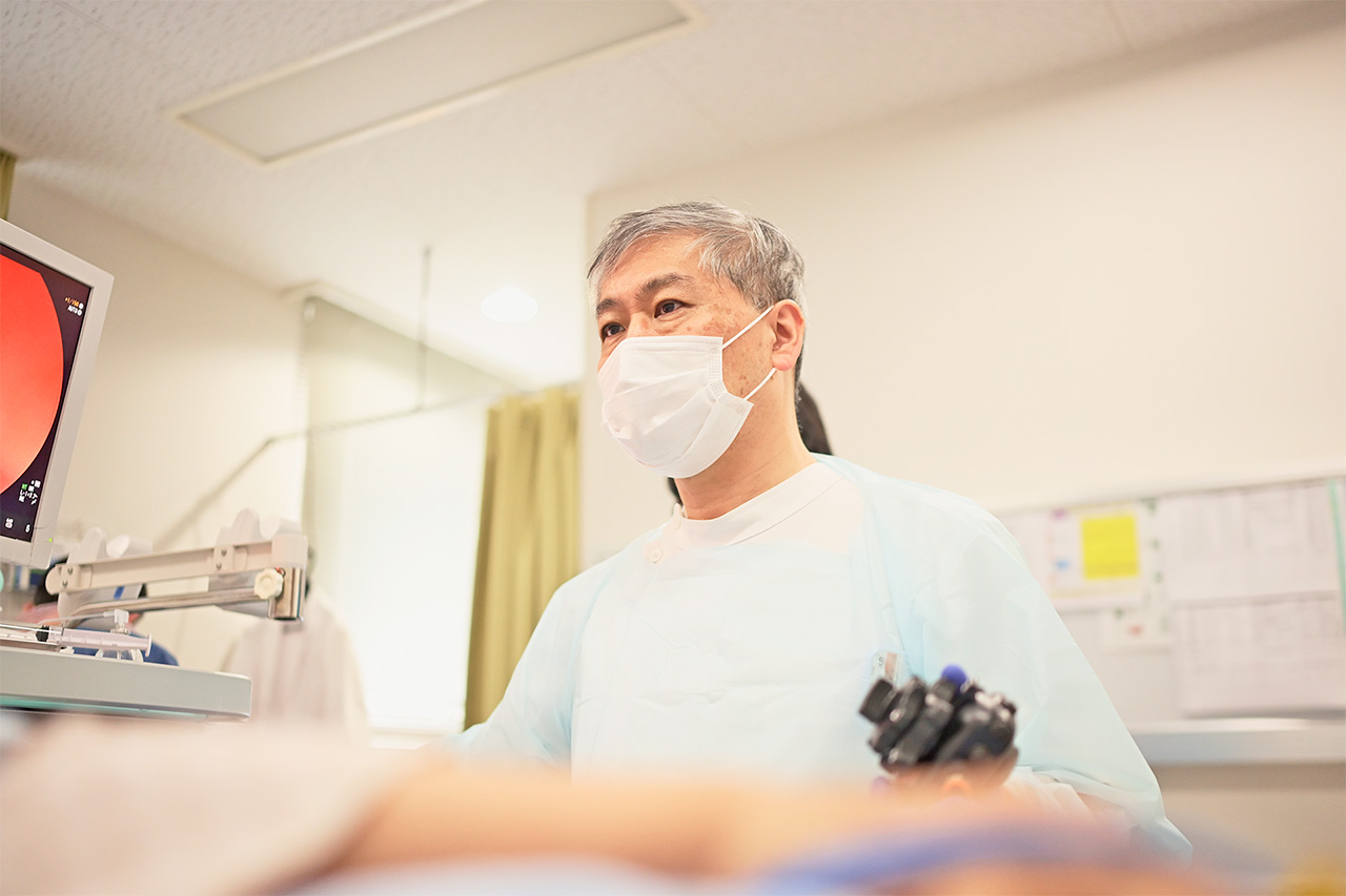 増田医師による内視鏡検査